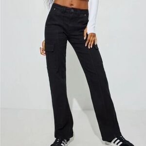 Garage camden black cargo pants